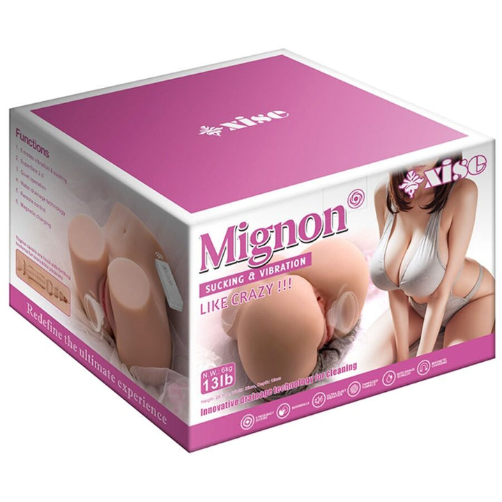 XISE - MIGNON SUCKING REALISTIC VAGINA MASTURBATOR WITH VIBRATION AND STIMULATING WAVES AND REMOTE CONTROL 6 KG