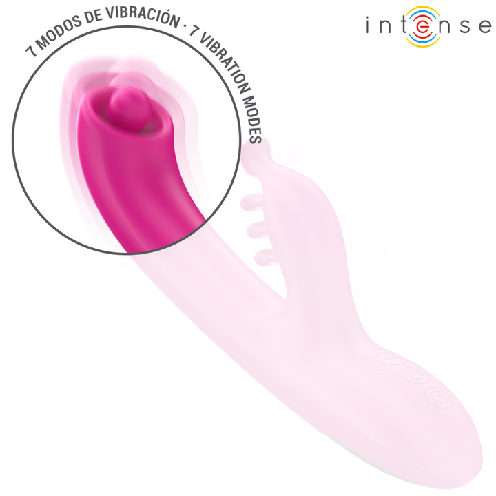 INTENSE - CHRISTINA MULTIFUNCTION RABBIT VIBRATOR 22.5 CM PINK