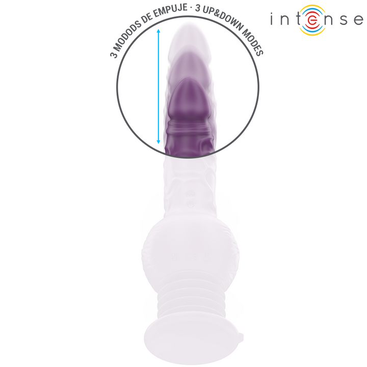 INTENSE - TATUM MULTIFUNCTION VIBRATOR WITH UP AND DOWN VIBRATION 24 CM PURPLE