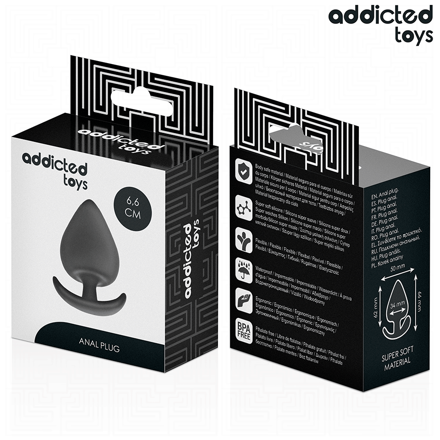 ADDICTED TOYS - ANAL PLUG SILICONE SIZE M 6.6 CM