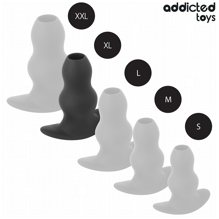 ADDICTED TOYS - HOLLOW ANAL PLUG SILICONE SIZE XL 13.9 CM