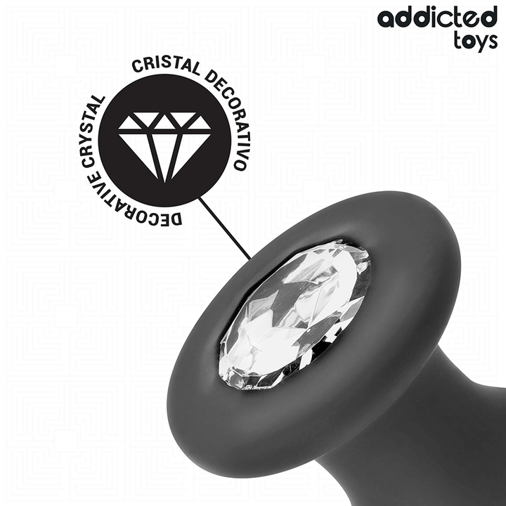 ADDICTED TOYS - ANAL PLUG WITH JEWEL SILICONE SIZE L 12.6 CM