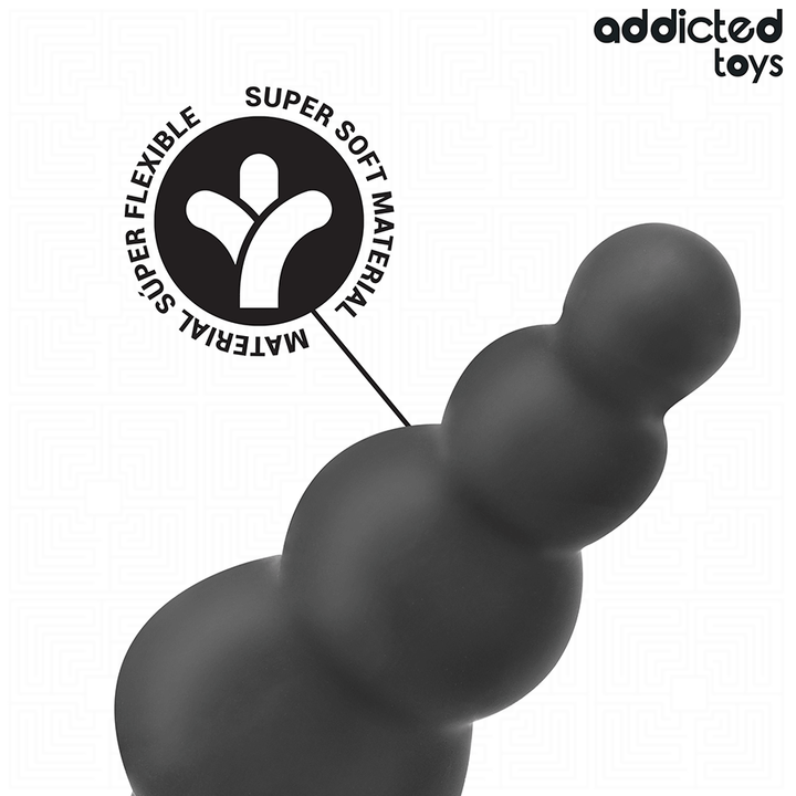 ADDICTED TOYS - ANAL PLUG WITH RING SILICONE MODEL 5