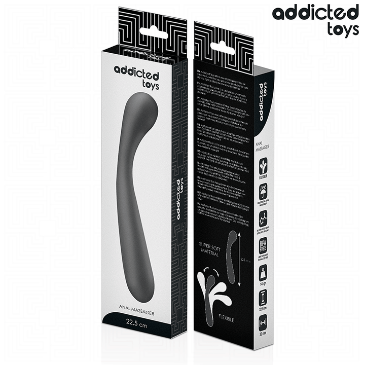 ADDICTED TOYS - DOUBLE ANAL MASSAGER SILICONE 22.5 CM
