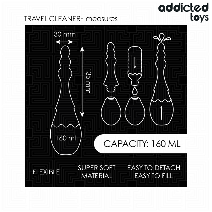 ADDICTED TOYS - TRAVEL CLEANER SILICONE MODEL 4