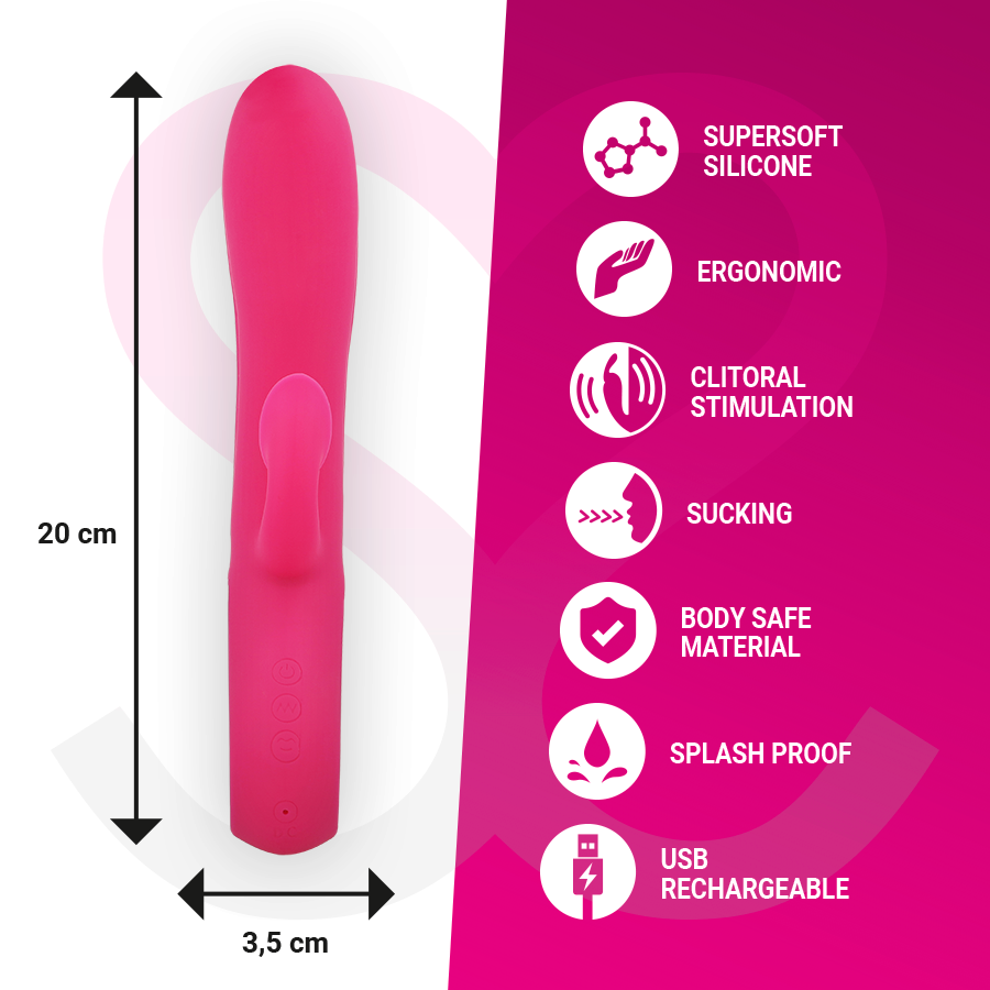 MORESSA - DUSTIN CLITORIAL STIMULATING WAVES AND POWERFUL VIBRATION PREMIUM SILICONE RECHARGEABLE