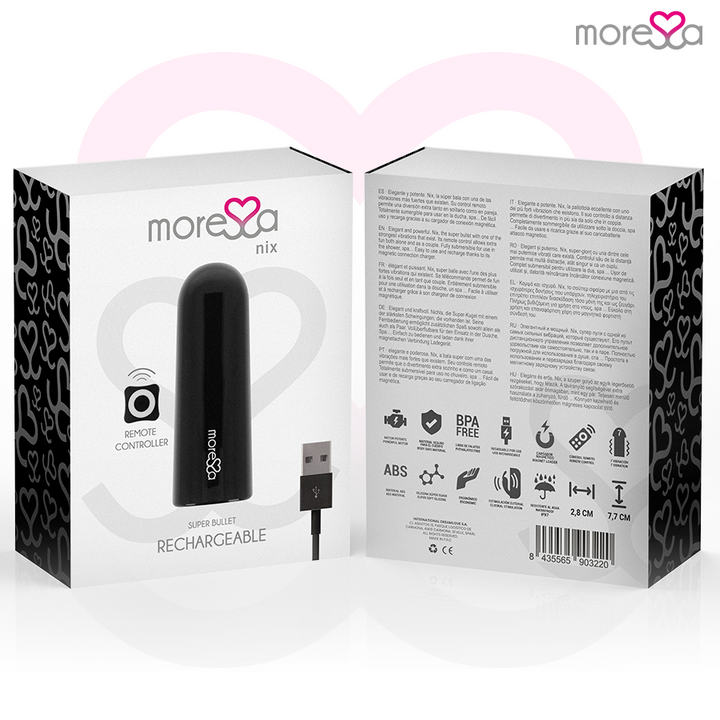 MORESSA - NIX VIBRATOR REMOTE CONTROL BLACK