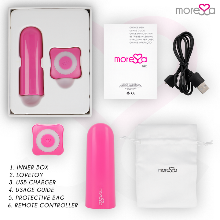 MORESSA - NIX VIBRATOR REMOTE CONTROL PINK
