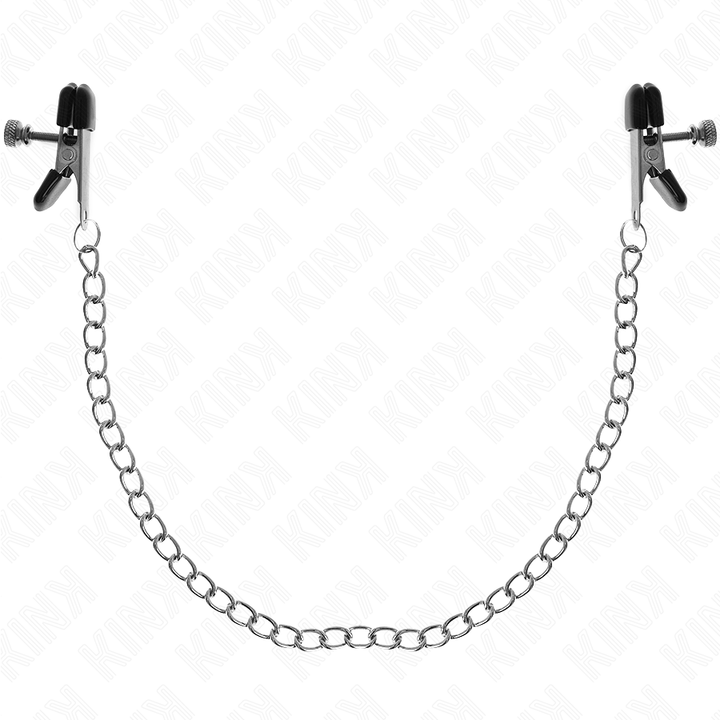 KINK - FLAT CHAIN NIPPLE CLAMPS SILVER 34 CM