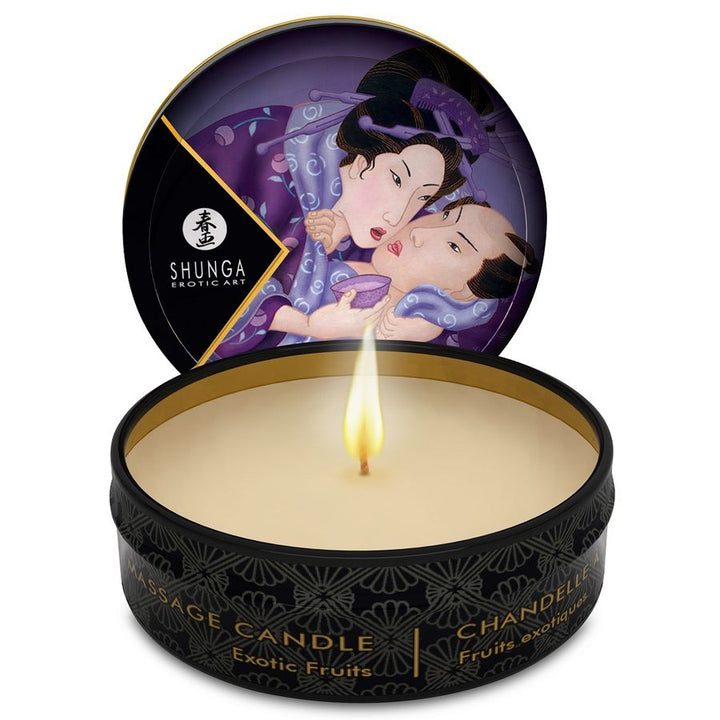 SHUNGA - MINI CARESS BY CANDLELIGHT DISPLAY MASSAGE CANDLES 24 UNITS