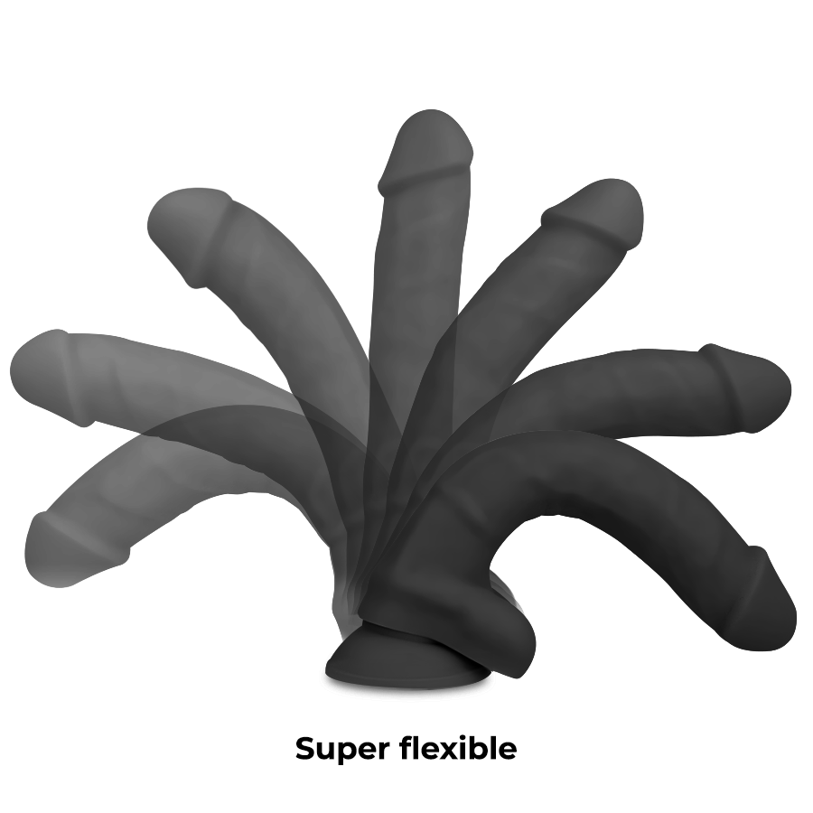 COCK MILLER - DILDO REALISTIC SILICONE DENSITY ARTICULABLE BLACK 18 CM