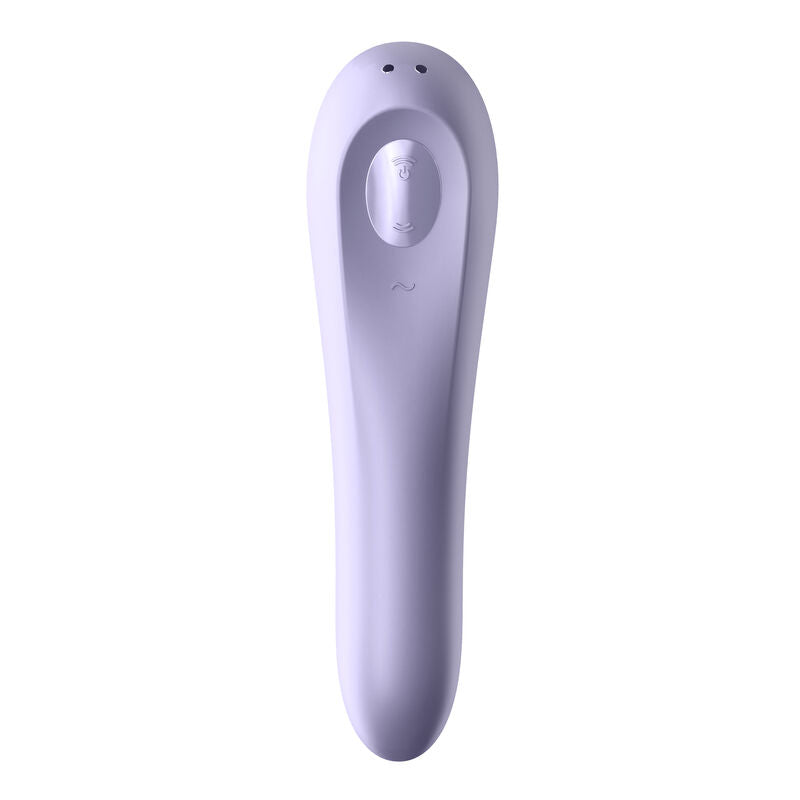 SATISFYER - VIBRATEUR À IMPULSION D'AIR DOUBLE PLAISIR MAUVE